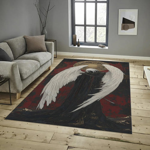 Personalized Angel Wings Rug, Elegant Home Decor