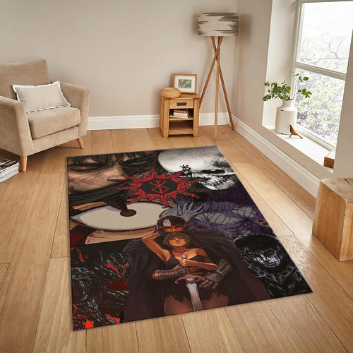 Berserk Anime Rug, Guts Art, Game Room Decor