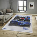 Nissan Skyline R34 Rug, Retro JDM Car Print