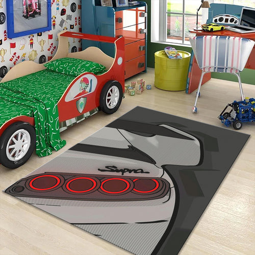 Toyota Supra Rug, Sports Car Tail Light Design