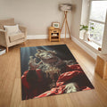Venetian Mask Rug, Gothic Home Decor, Personalized Area Rug