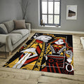 King and Queen Rug, Playing Card Design, Colorful Home Decor