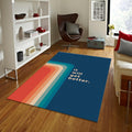 It Will Get Better Personalized Rug, Modern Colorful Decor