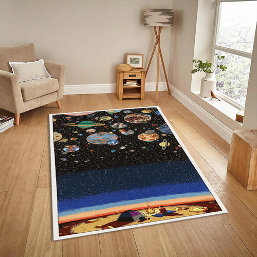 Universe Kids Rug, Solar System Planets, Personalized Home Decor