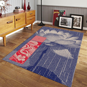 Custom Lotus Area Rug, Elegant Home Decor, Personalized Design