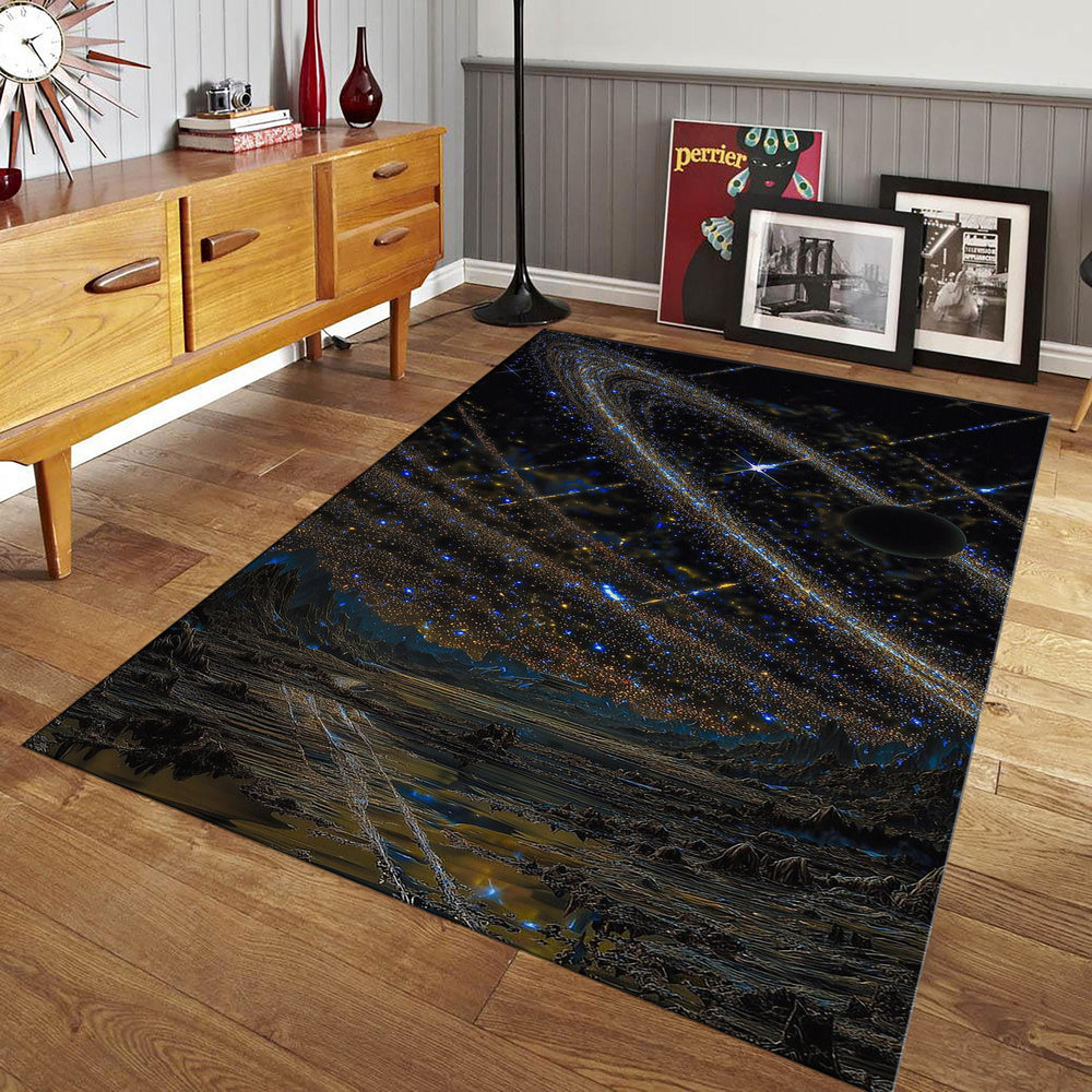 Custom Space Rug, Galaxy Area Rug, Kids Room Decor
