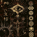 Dark Art Area Rug, Occult Design, Custom Sizes