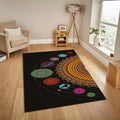 Solar System Area Rug, Modern Galaxy Decor, Personalized Rug