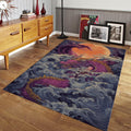 Dragon Area Rug, Custom Oriental Dragon Design, Modern Home Decor