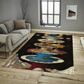 Earth Visionary Art Rug, Modern Home Decor, Personalized Rug