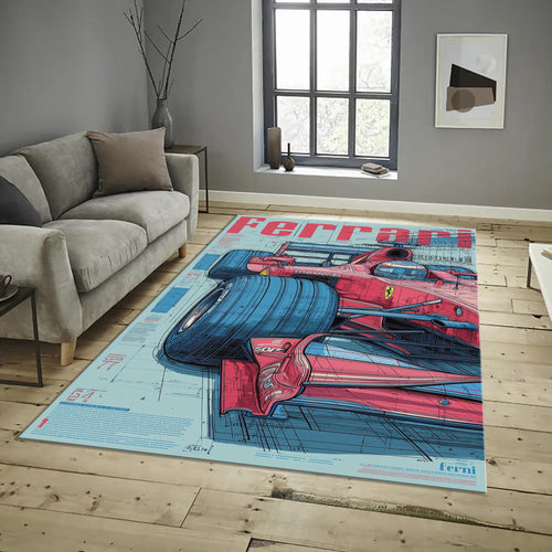 Ferrari F1 Rug Ferrari F1 Rug Formula 1 Racing Carpet for Garage