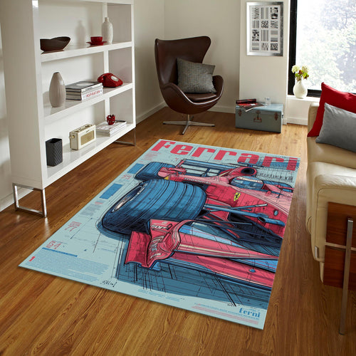 Ferrari F1 Rug Ferrari F1 Rug Formula 1 Racing Carpet for Garage
