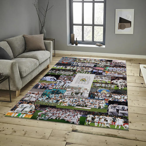 Real Madrid Rug, Real Madrid Soccer Fan Area Rug