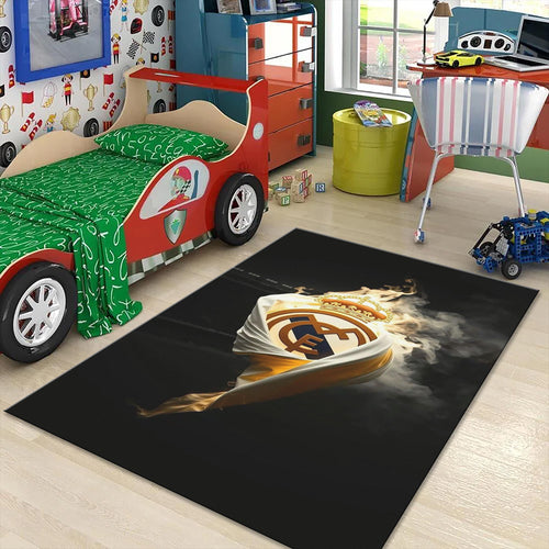 Real Madrid Rug, Custom Soccer Design