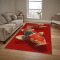 Koi Fish Rug: Hokusai Japanese Art Doormat