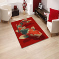 Koi Fish Rug: Hokusai Japanese Art Doormat