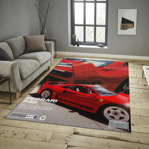 Ferrari F1 Rug, Ferrari F40 Car Rug