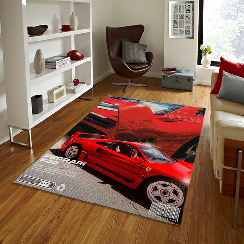 Ferrari F1 Rug, Ferrari F40 Car Rug
