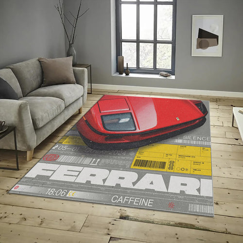 Ferrari F1 Rug, Ferrari F40 Car Rug: Sports Decor