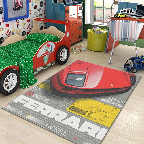 Ferrari F1 Rug, Ferrari F40 Car Rug: Sports Decor
