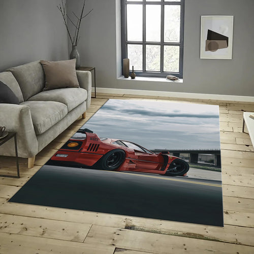 Ferrari F1 Rug Ferrari F40 Rug Formula 1 Racing Carpet for Garage