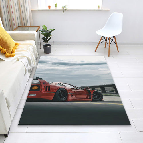 Ferrari F1 Rug Ferrari F40 Rug Formula 1 Racing Carpet for Garage
