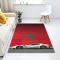 Ferrari F1 Rug, Ferrari Car Print Rug: Modern Sports Car Decor