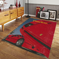 Ferrari F1 Rug, Ferrari Car Print Rug