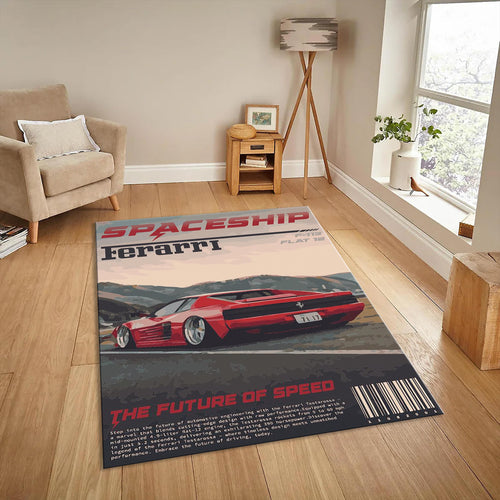 Ferrari F1 Rug, Personalized Ferrari Rug
