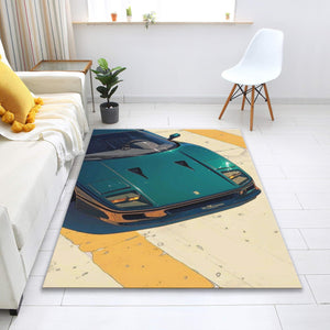 Ferrari F1 Rug, Ferrari Car Print Rug