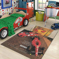Ferrari F1 Rug, Vintage Ferrari Car Rug