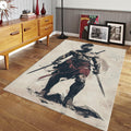 Personalized Warrior Rug, Ancient Spartan Design, Home Decor