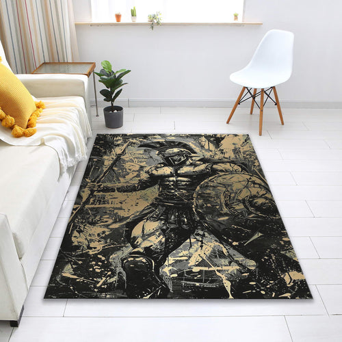 Warrior Rug, Personalized Home Decor Rug