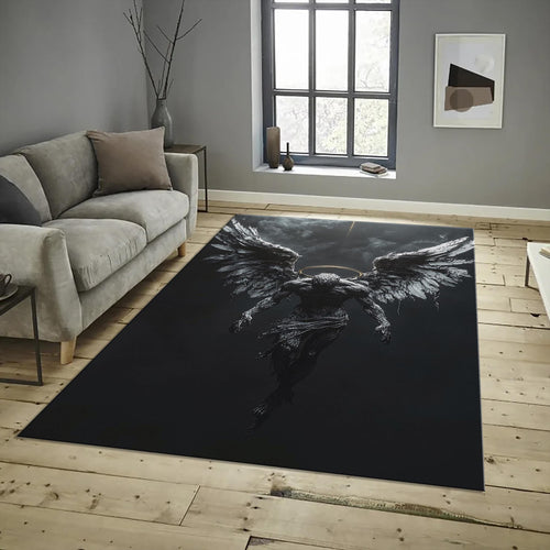 Personalized Angel Area Rug, Custom Photo Design