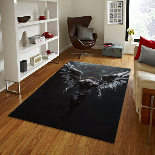 Personalized Angel Area Rug, Custom Photo Design