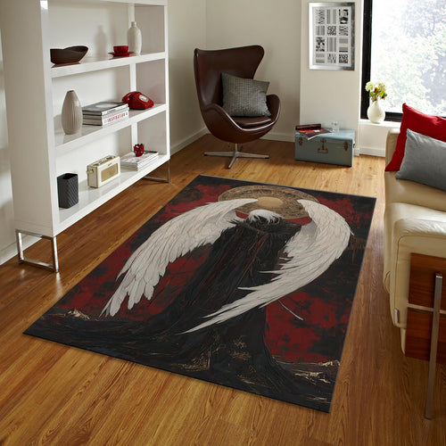 Personalized Angel Wings Rug, Elegant Home Decor