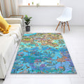 Colorful Town Play Mat, Washable Kids Rug, Nursery Decor