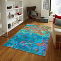 Colorful Town Play Mat, Washable Kids Rug, Nursery Decor