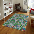 Car City Play Mat, Kids Road Rug, Personalized Children's Rug