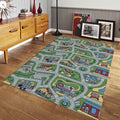 Car City Play Mat, Kids Road Rug, Personalized Children's Rug
