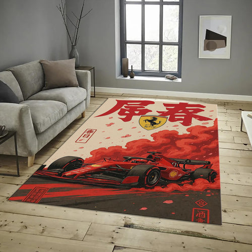 Ferrari F1 Rug Ferrari F1 Rug Formula 1 Racing Carpet for Garage