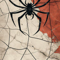 Gothic Spider Web Area Rug Witchy Halloween Living Room Carpet