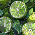 Abstract Green Lime Pattern Rug: Modern Kitchen Saloon Decor