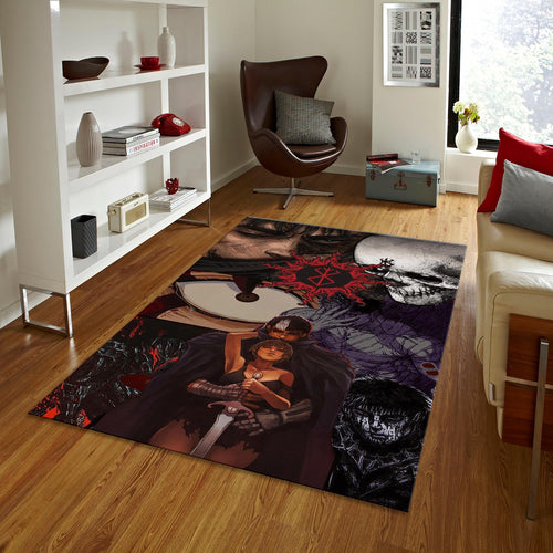 Berserk Anime Rug, Guts Art, Game Room Decor