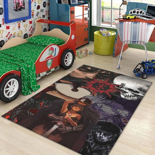 Berserk Anime Rug, Guts Art, Game Room Decor