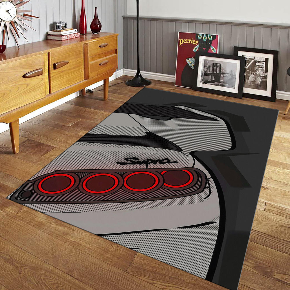 Toyota Supra Rug, Sports Car Tail Light Design