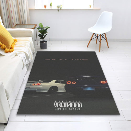 Nissan Skyline Rug: Car Lover Gift, Sports Car Decor