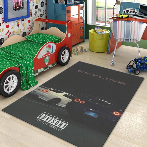 Nissan Skyline Rug: Car Lover Gift, Sports Car Decor