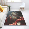 Venetian Mask Rug, Gothic Home Decor, Personalized Area Rug