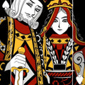 King and Queen Rug, Playing Card Design, Colorful Home Decor